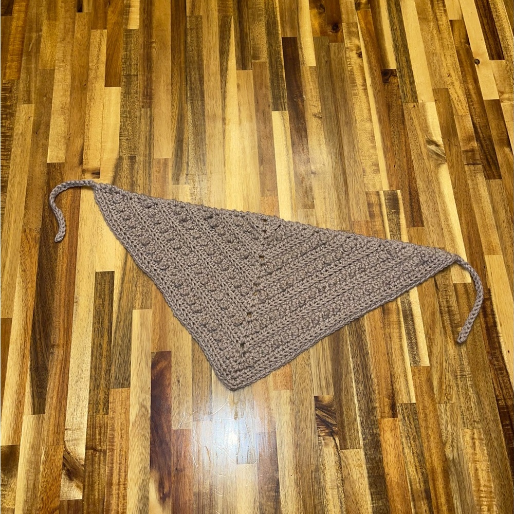 Handmade Crochet Triangle Bandana